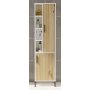 Vitale Schrank 2 - Nussbaum/wei