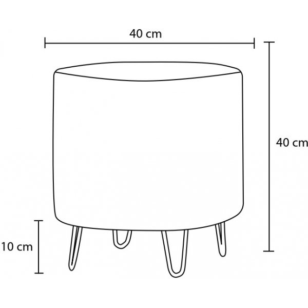 Asmara-Hocker - Creme Asmara-Hocker - Creme