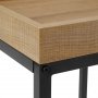 Greg Tisch 40/45 x 38/40 cm - Honigbraun/Schwarz