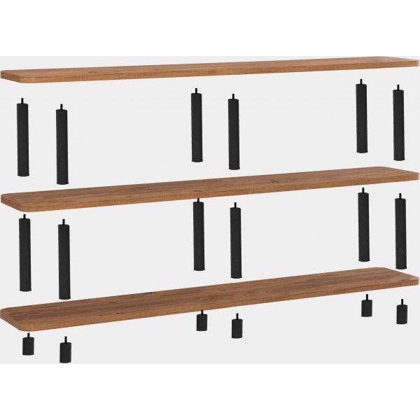 Raca Bücherregal - Schwarz/Kiefer Raca Bücherregal - Schwarz/Kiefer