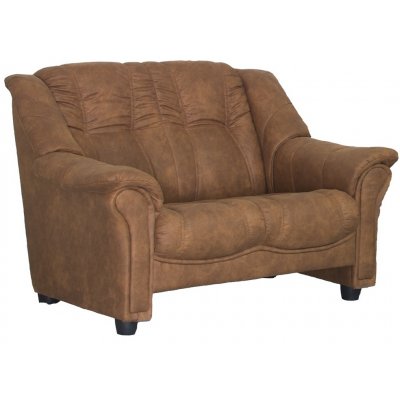 Lotas 2-Sitzer-Sofa aus braunem Mikrofaserstoff