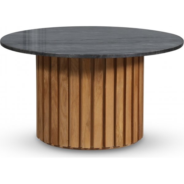 Sumo Couchtisch aus Marmor 85 - Eiche / grauer Marmor