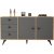 Vilamo Sideboard 9 - Pinie/anthrazit