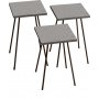 Luiz Tisch 29 x 29 cm - Grau/Schwarz