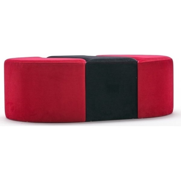 Alya Hocker - Schwarz/Rot