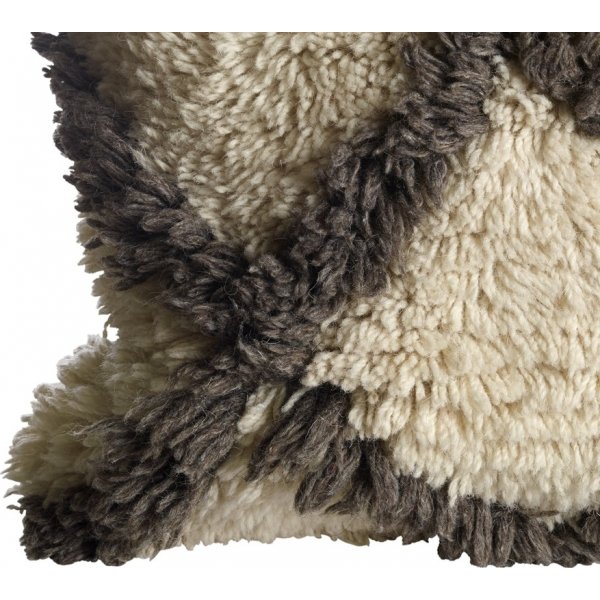 Ellora Kissenbezug 50 x 50 cm - Natur/Braun