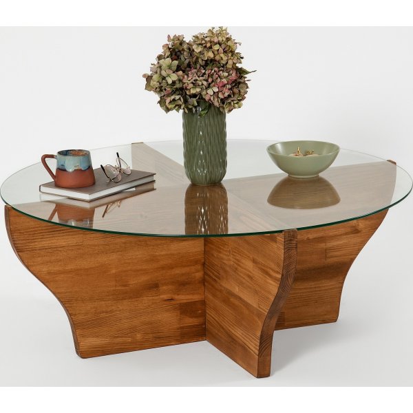 Amphora Couchtisch 92 cm - Kastanie