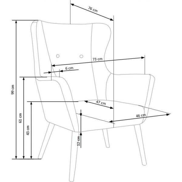 Lise-Sessel - Gelb Lise-Sessel - Gelb