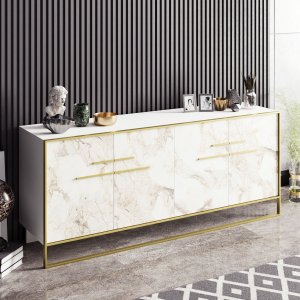 Polka Sideboard - Gold/Wei