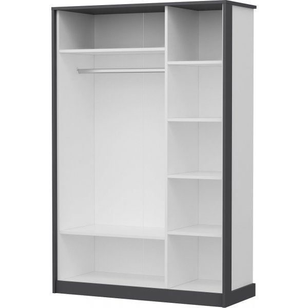 Garderobe Life - Anthrazit/Wei