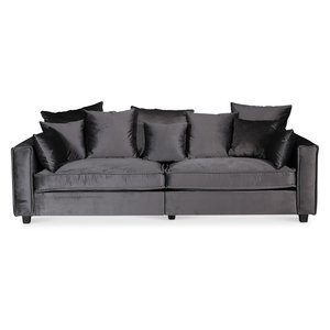 Brandy Lounge 3,5-Sitzer Sofa XL - Dunkelgrau (Samt)