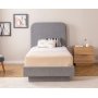 Lody Einzelbett mit Stauraum 90 x 200 cm - Grau