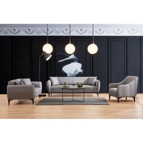 Belissimo 2-Sitzer-Sofa - Grau