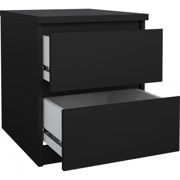 Naia Nachttisch 2 - Schwarz Naia Nachttisch 2 - Schwarz