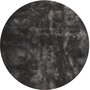 Teppich Lawson 200x200 - Dunkelgrau Viskose-Look