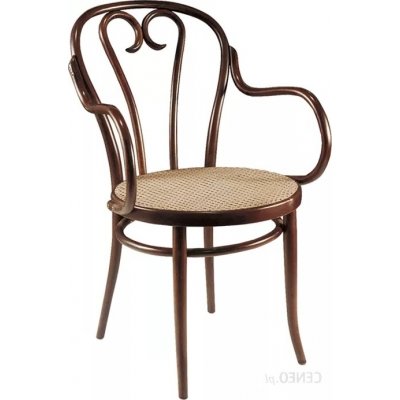 Stuhl Nr. 16 mit Rattansitz - Jede Farbe des Gestells