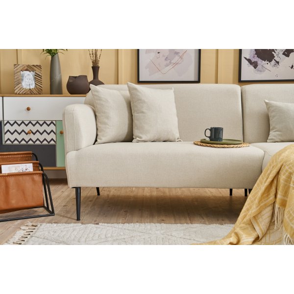 Revos Diwansofa rechts - Creme