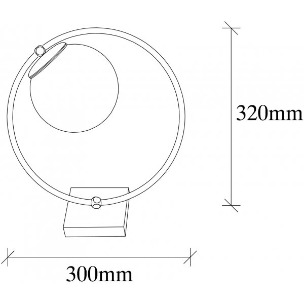 Dolly Tischlampe - Schwarz/Wei�