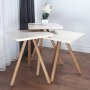 Dreifach gedeckter Tisch 34 x 34 cm - Creme