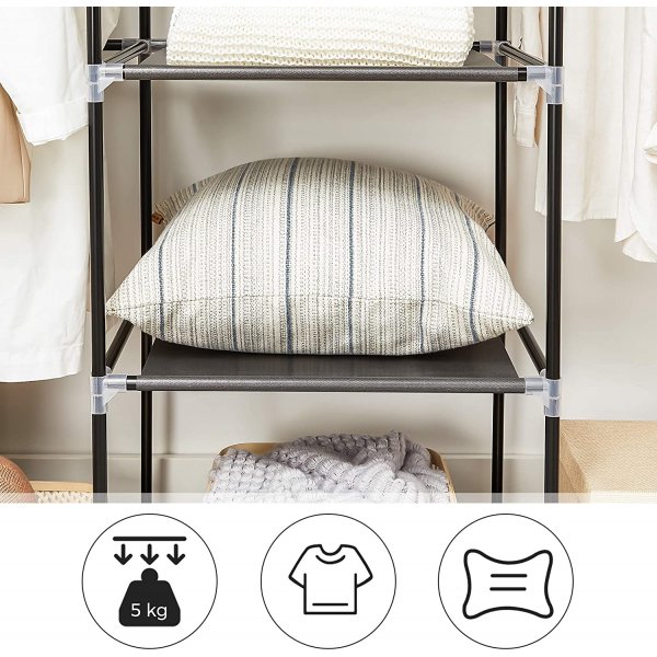 Kleiderschrank Katerina 150 x 175 cm - Schwarz Kleiderschrank Katerina 150 x 175 cm - Schwarz