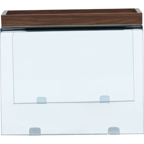 Telemark Couchtisch 110 x 50 cm - Transparent/Walnuss