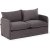 Saga 2-Sitzer-Schlafsofa - Grau