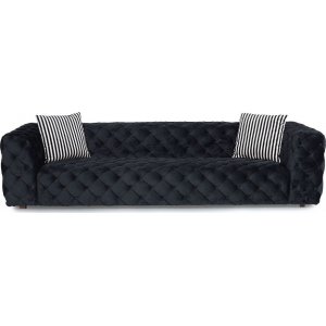 Zeus 4-Sitzer-Sofa - Schwarz