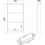 Schuhschrank mit 3 Fchern - Wei