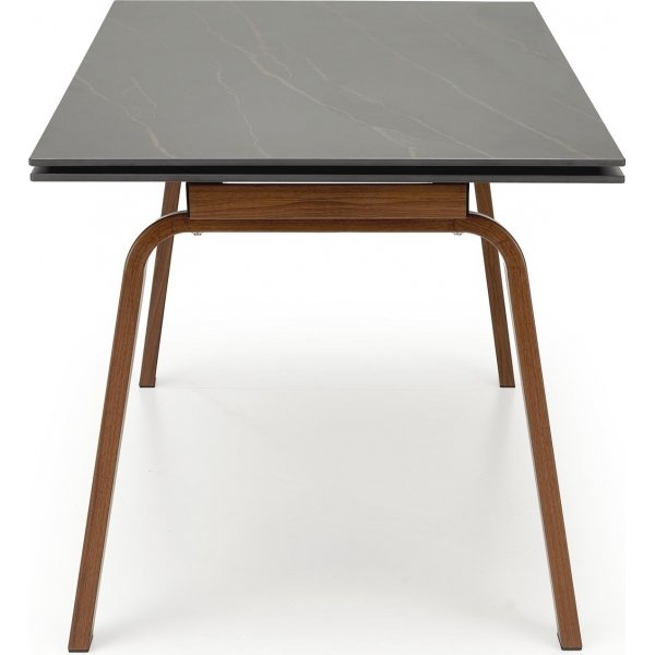 Lozano Esstisch 140-200 x 82 cm - Schwarzer Marmor/Walnuss Lozano Esstisch 140-200 x 82 cm - Schwarzer Marmor/Walnuss