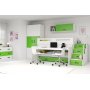 Etagenbett Max mit Zustellbett und ausziehbarem Schreibtisch 80 x 200 cm - Beliebige Farbe