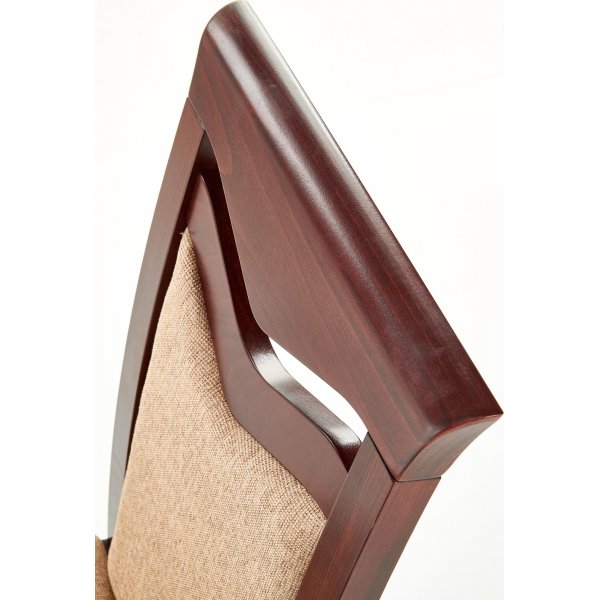 Melanie Esszimmerstuhl - Walnuss/Beige Melanie Esszimmerstuhl - Walnuss/Beige