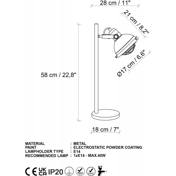 Spoly Tischlampe - Gold