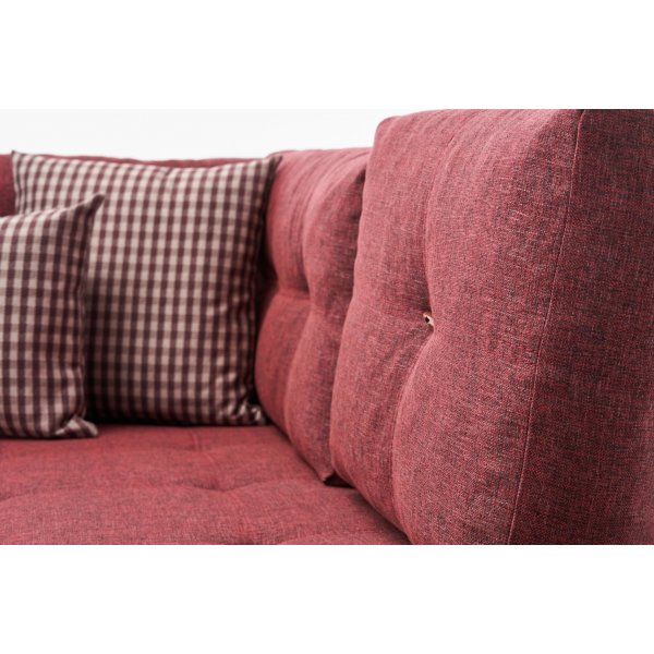 Ecksofa Manama - Burgund