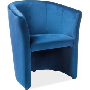 Sessel Myra - Blauer Samt