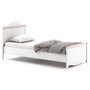 Letitia Bett mit Staukasten 100x200 cm - Wei/Rosa