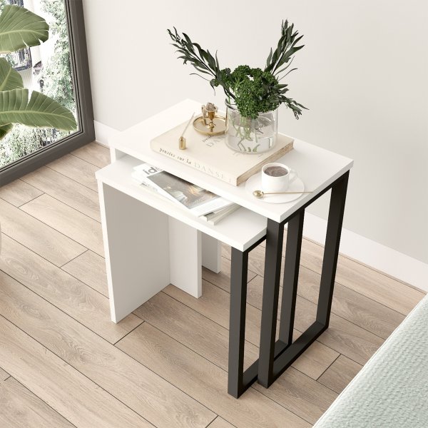 Ocean Tisch 47,8/52,8 x 24,5/29,5 cm - Wei