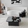 Jazz Couchtisch-Set 80/40/40 x 80/40/40 cm - Schwarz