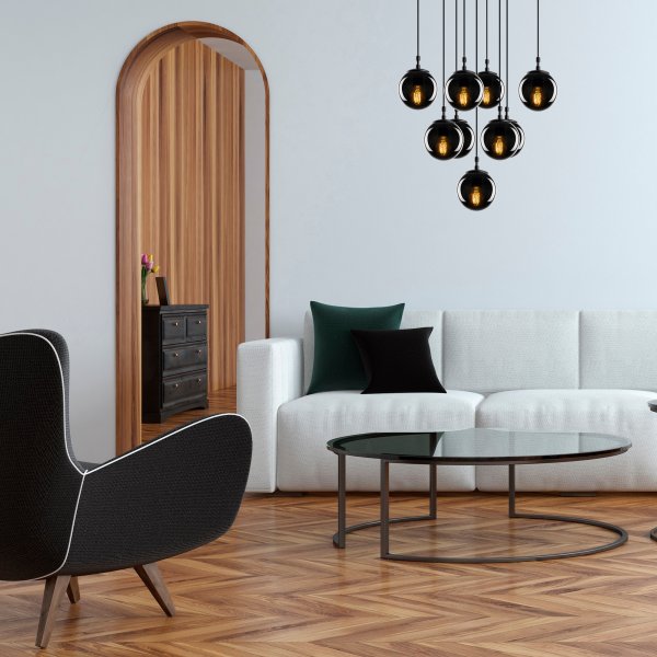 Effy Deckenleuchte 2161 - Schwarz/Rauch