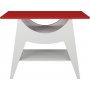Ese Beistelltisch 100 x 35 cm - Wei/Rot