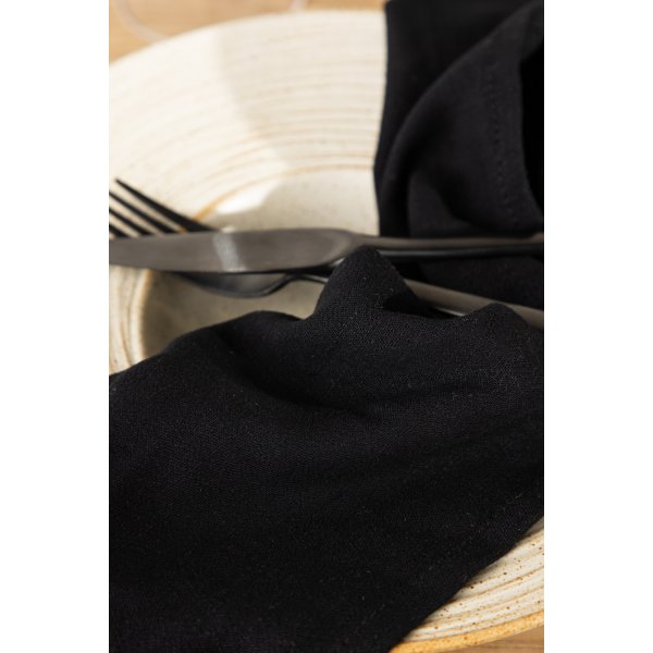 Wabi-Sabi-Serviette - Schwarz Wabi-Sabi-Serviette - Schwarz