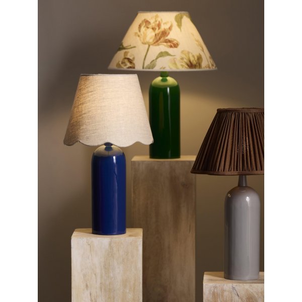 Carter Tischlampe - Blau/Leinen - 46 cm Carter Tischlampe - Blau/Leinen - 46 cm