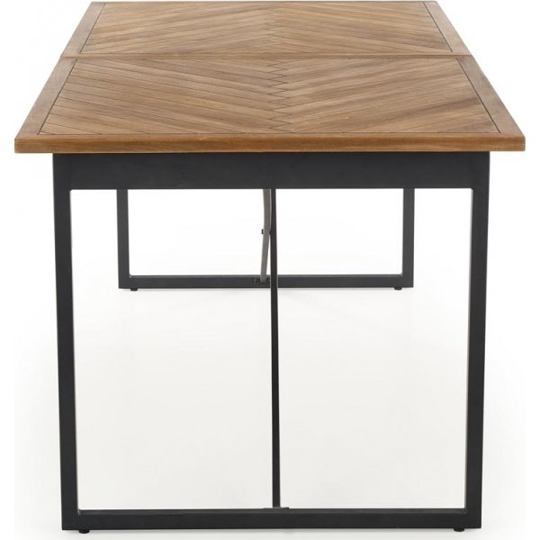 Santos ausziehbarer Esstisch 90x180-240 cm - Wabe/Schwarz Santos ausziehbarer Esstisch 90x180-240 cm - Wabe/Schwarz