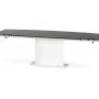 Leslie ausziehbarer ovaler Esstisch 160-250 cm - Weiß/Schwarz