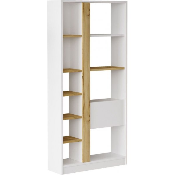 Luvio B�cherregal 21 - Eiche/wei�