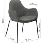 Zimmer-Sessel - Grauer Boucl