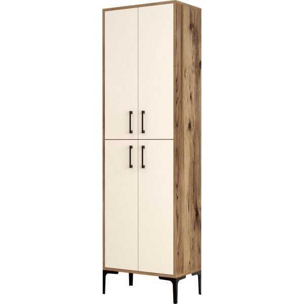 Berliner Schuhschrank - Nussbaum/Creme Berliner Schuhschrank - Nussbaum/Creme