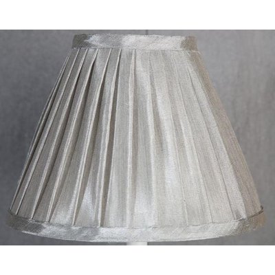 Seidenfalten-Lampenschirm E14 - Grau