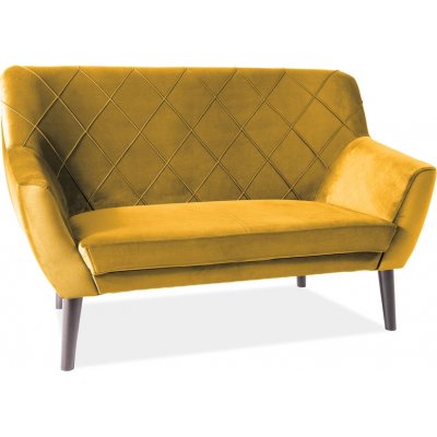 Kier 2-Sitzer-Sofa - Orangefarbener Samt