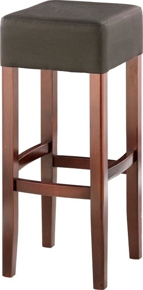 Quadratischer Barhocker - Optionale Farbe des Rahmens und der Polsterung