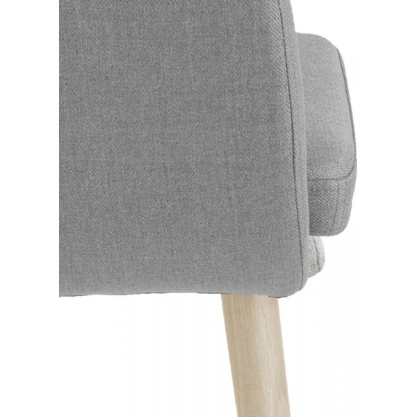 Sessel Nora - Grau/wei� pigmentierte Eiche